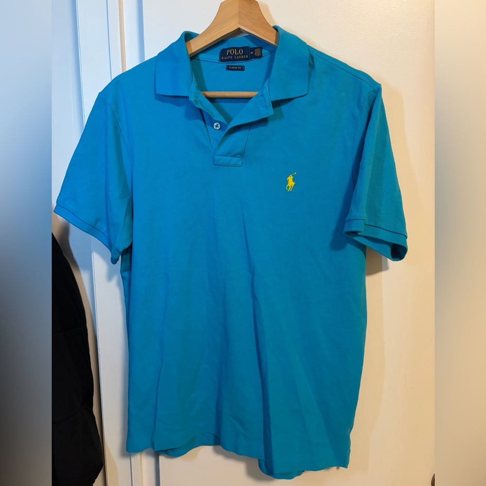 Ralph Lauren Men's Vibrant Blue Polo Shirt